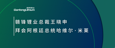 贛鋒鋰業(yè)總裁王曉申拜會(huì)阿根廷總統(tǒng)哈維爾·米萊